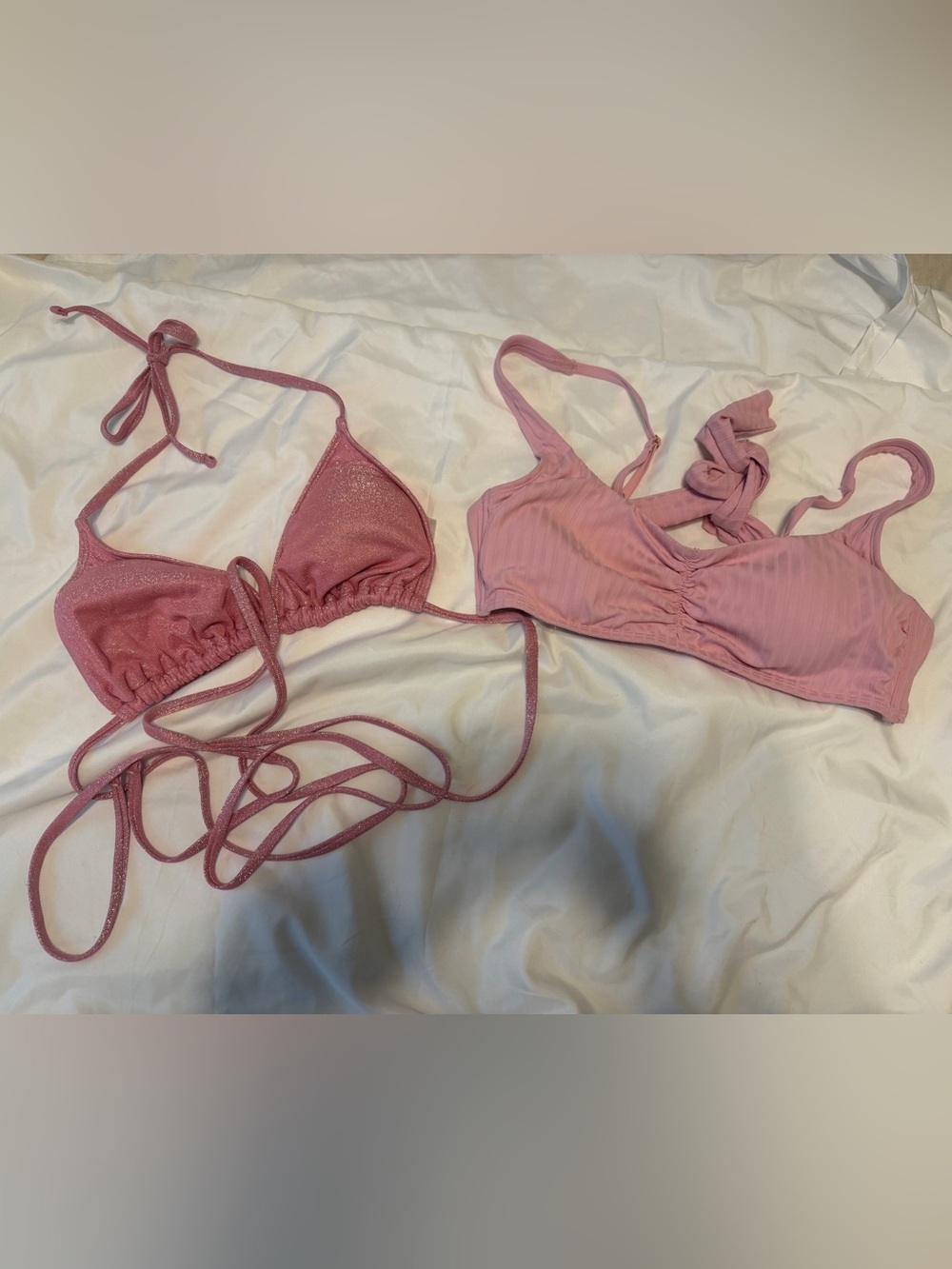 Pink Women's Bikini Tops - Dual Style Swim Set